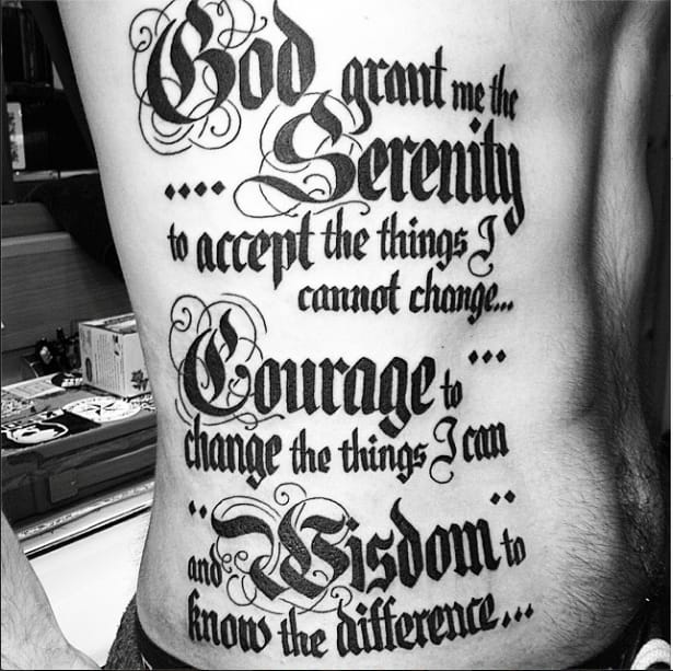 Fancy Lettering Tattoos Pictures 30