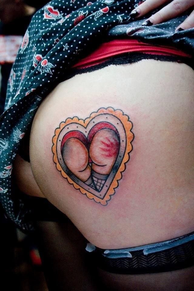 Cheeky booty heart tattoos tattoodo. cheeky booty heart tattoos tattoodo. 