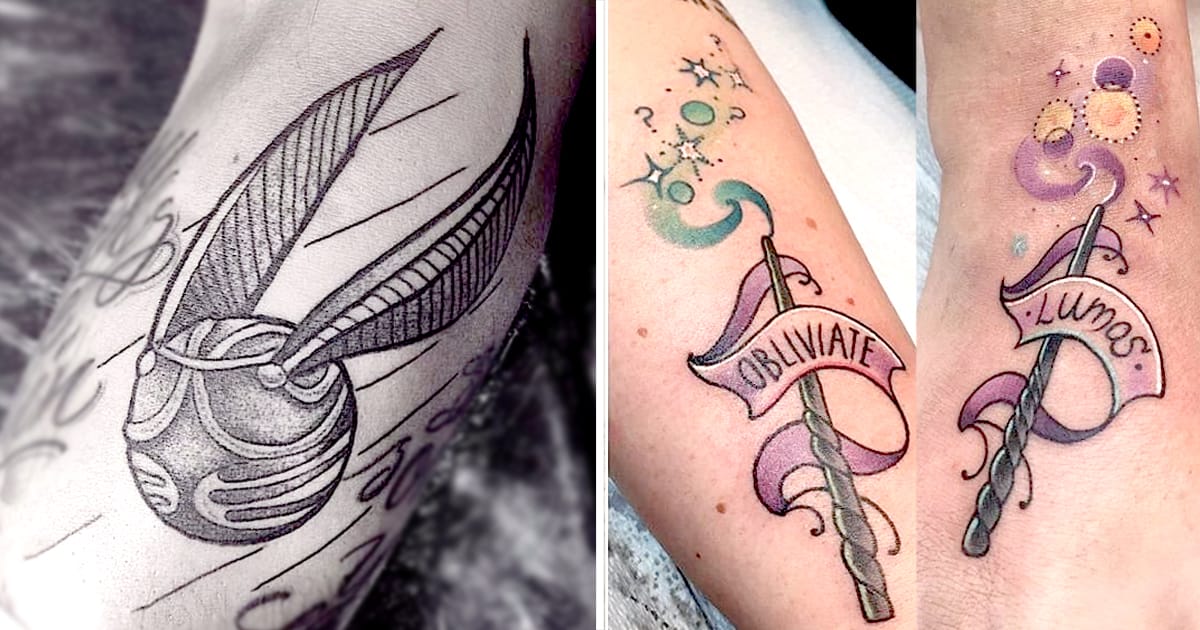 12 Tatuagens Dos Objetos Mágicos De Harry Potter Tattoodo