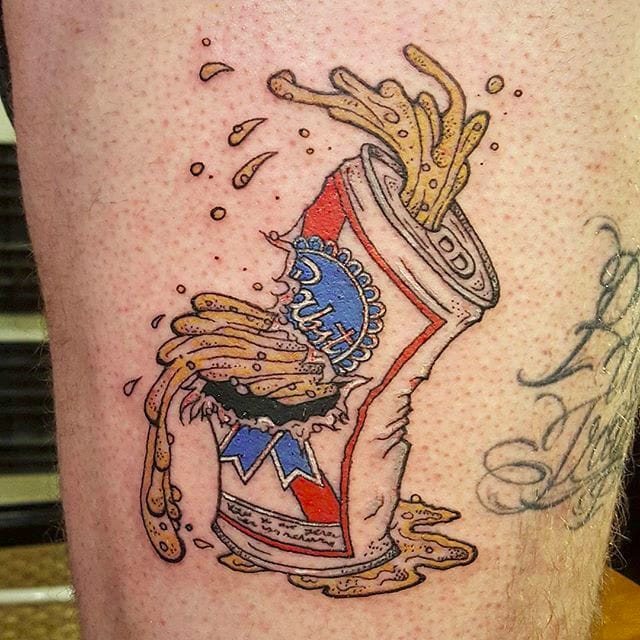 Pabst Blue Ribbon Tattoos For The Tiny Hipster In All Our