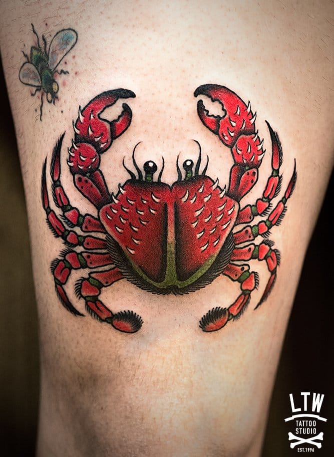 56 Crab & Other Odd Crustaceans Tattoos | Tattoodo