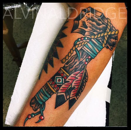 18 Deadly Tomahawk Tattoos | Tattoodo