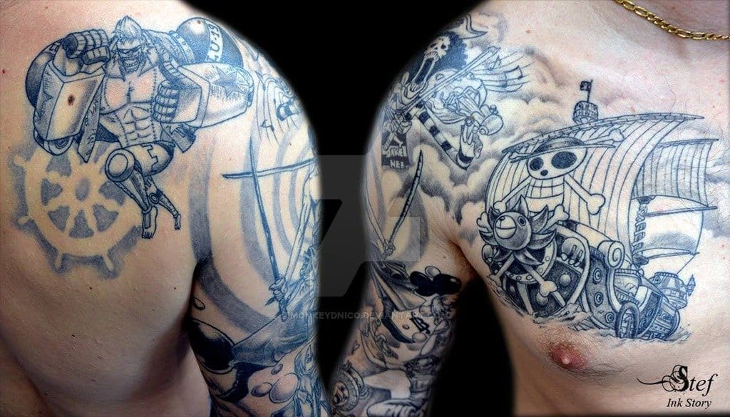 35 Awesome One  Piece  Tattoos  For The Straw Hat Pirates 
