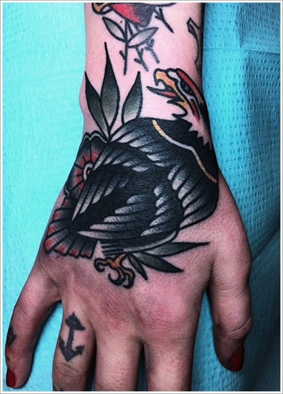 6 Solid Traditional Eagle Hand Tattoos | Tattoodo