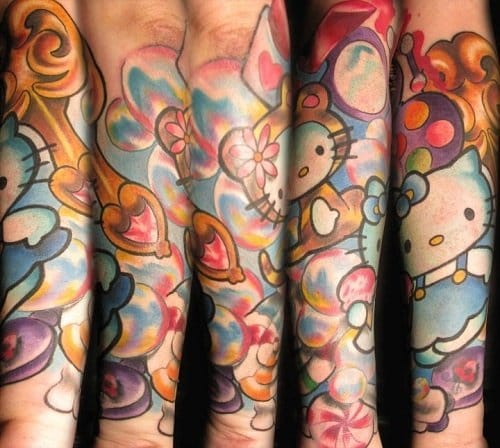 12 Cute, Colorful & Crazy Hello Kitty Tattoos | Tattoodo